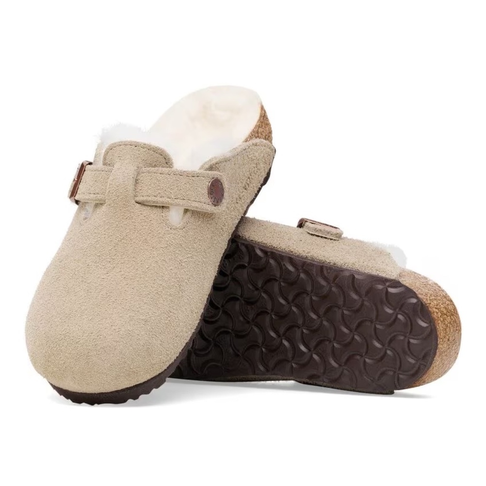 Birkenstock Boston Sherling Taupe 39